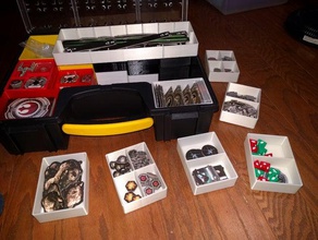 jeton de dés boîtes x-wing stanley profonde l'organisateur jouet jeu accessoires bin organisateur xwing miniatures 3d print model - Mito3D