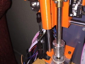 precision end stop prusa i3 lead screw upgrade 3d printer parts printing adjustable endstop 3d print model - Mito3D