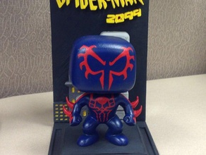 spiderman 2099 funko bobblehead upgrade toy game accessories pop marvel spider-man spiderweb 3d print model - Mito3D