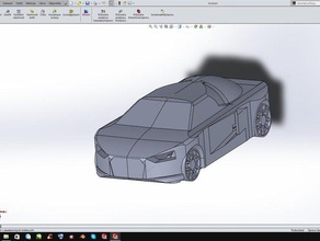 audi banda de goma impulsado el coche juguete juego accesorios 3d print model - Mito3D