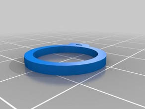 alphabet de l'anneau 3d l'impression 3d print model - Mito3D