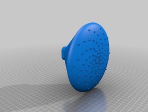 wrangler 1 cabezal de ducha cómoda cuarto baño personalizado 3d print model - Mito3D