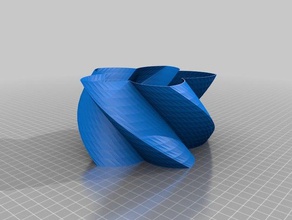 my customized petal design vase pencil pot you control size shape containers 3d print model - Mito3D