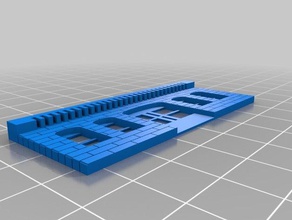 construção em alvenaria, 2 edifícios estruturas personalizado 3d print model - Mito3D
