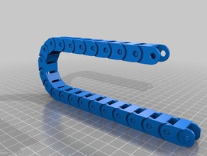 my customized fully parametric cable chain 3d printer parts 3d print model - Mito3D