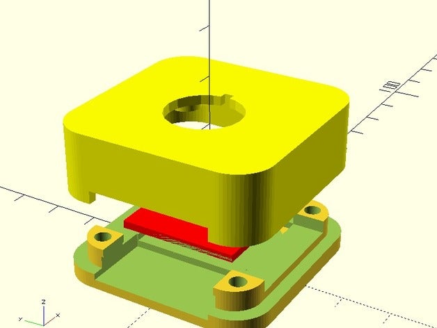 rpi lentille de la caméra cas le bricolage support raspberry pi 3D print model - Mito3D