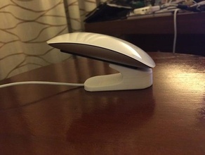 apple magic mouse 2 charging dock computer stand imac 3d print model - Mito3D