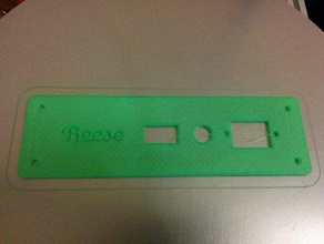 kossel şebeke platecover kartını switch fuse 3d yazıcı parçalar özelleştirici 3d print model - Mito3D