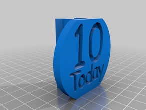 10th birthday candle fountain mount sign signs logos cake topper decoration 3d print model - Mito3D
