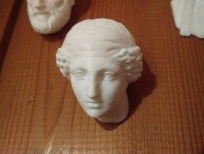 afradite testa busto sculture 3d print model - Mito3D
