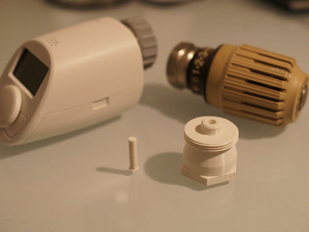 heating radiator thermostat adapter m28x15 m30x15 eg eq-3 household central regulator vent nest mount 3D print model - Mito3D
