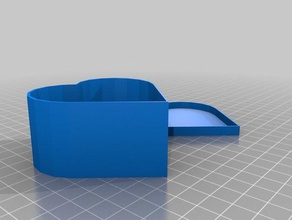 heart box lid 3d printing 3d print model - Mito3D