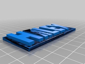 haley keychain other 3d print model - Mito3D