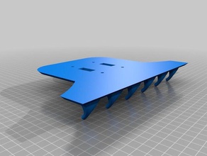 hooked wall plate - Organisation Schlüsselhalter Licht-Schalter 3d print model - Mito3D