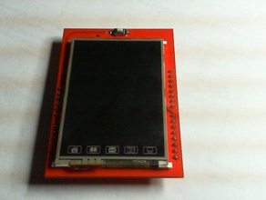 24 lcd tft de pára-choques eletrônica A impressão 3d arduino caso uno 3d print model - Mito3D
