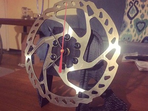 mountain bike rotor clock art mtb 3d print model - Mito3D