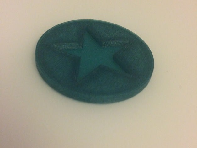 Sterne-token Münzen Abzeichen poker chip 3D print model - Mito3D