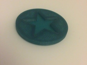 star token coins badges poker chip 3d print model - Mito3D