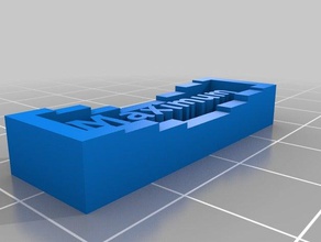 maximum nameplate 1 learning customized 3d print model - Mito3D