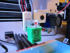 my customized z-probe mount fine adjust flexure 3d printer parts 3d print model - Mito3D