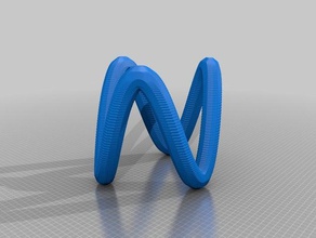 3 lissajous modello per la matematica art 3d print model - Mito3D