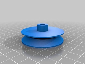 my customized pulley customizer hacked together 2 other customizers parts 3d print model - Mito3D