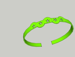 bracelet star bracelets 3d print model - Mito3D