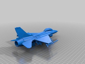f-16 fighting falcon models 3d print model - Mito3D