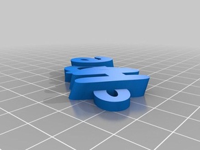 hope keychains customized 3d print model - Mito3D