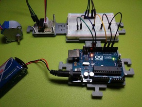 arduino uno puzzle de suporte eletrônica 3d print model - Mito3D