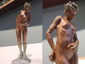 punk girl las esculturas meshmixer el desnudo poser 3d print model - Mito3D