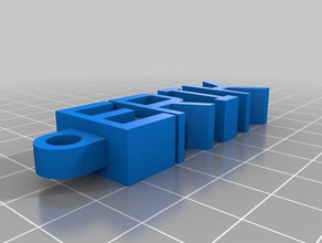 erik 2 message keychain organization customized 3d print model - Mito3D
