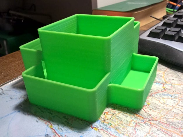 boîte cosmétique accessoires les cosmétiques bureau 3D print model - Mito3D