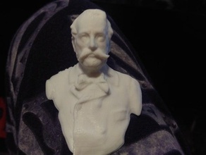 senhor de bigode esculturas 3d print model - Mito3D