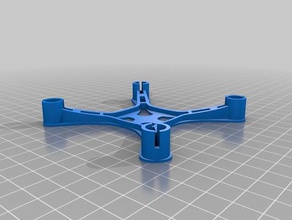 3dfly xv1 geometria do quadro correcção impressão drone hovership quadcopter 3d print model - Mito3D