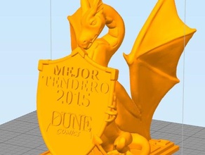 dragon richal sculptures 3d print model - Mito3D