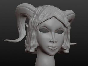 draenei Kopf Skulpturen world warcraft wow 3d print model - Mito3D