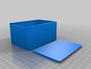 meine angepasste parametrische abgerundeten Schiebetüren-top-box Container 3d print model - Mito3D