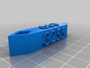 Gepäck-tag-1 Schlüsselanhänger angepasst 3d print model - Mito3D