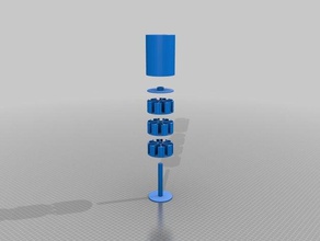 7 days 3 takes pill dispenser containers 3d print model - Mito3D