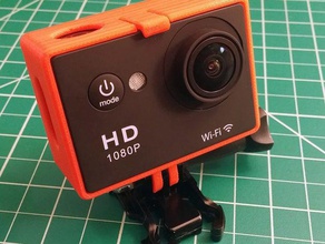 pplee action camera mount sjcam 3d print model - Mito3D