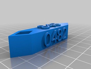 Papa Gepäck-tag Schlüsselanhänger angepasst 3d print model - Mito3D