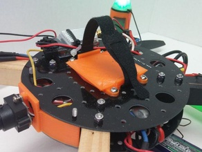 electrohub battery holder rc vehicles flitetest multicopter multirotor 3d print model - Mito3D