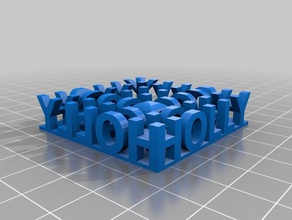 holly sculptures personnalisé 3d print model - Mito3D