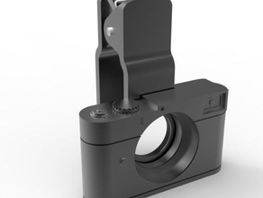 leica miniature lens clip mobile phone 3d print model - Mito3D