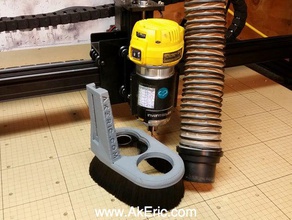 x-separar o pó de sapato dewalt 611 roteador a máquina as ferramentas cnc inventables 3d print model - Mito3D