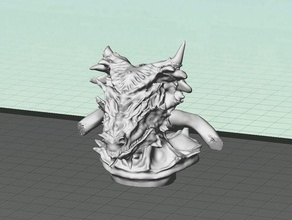 demon bust sculptures 3d print model - Mito3D