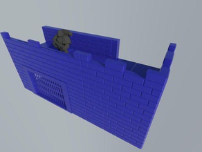 bauen Sie Ihr eigenes Schloss Teil 2 rechts abbiegen - Spielzeug Spiel Zubehör 3d print model - Mito3D