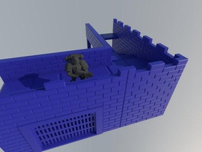 bauen Sie Ihr eigenes Schloss Teil 3 Treppen - Spielzeug Spiel Zubehör 3d print model - Mito3D