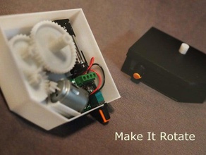 make rotate diy box display hobby spinning turntable 3d print model - Mito3D